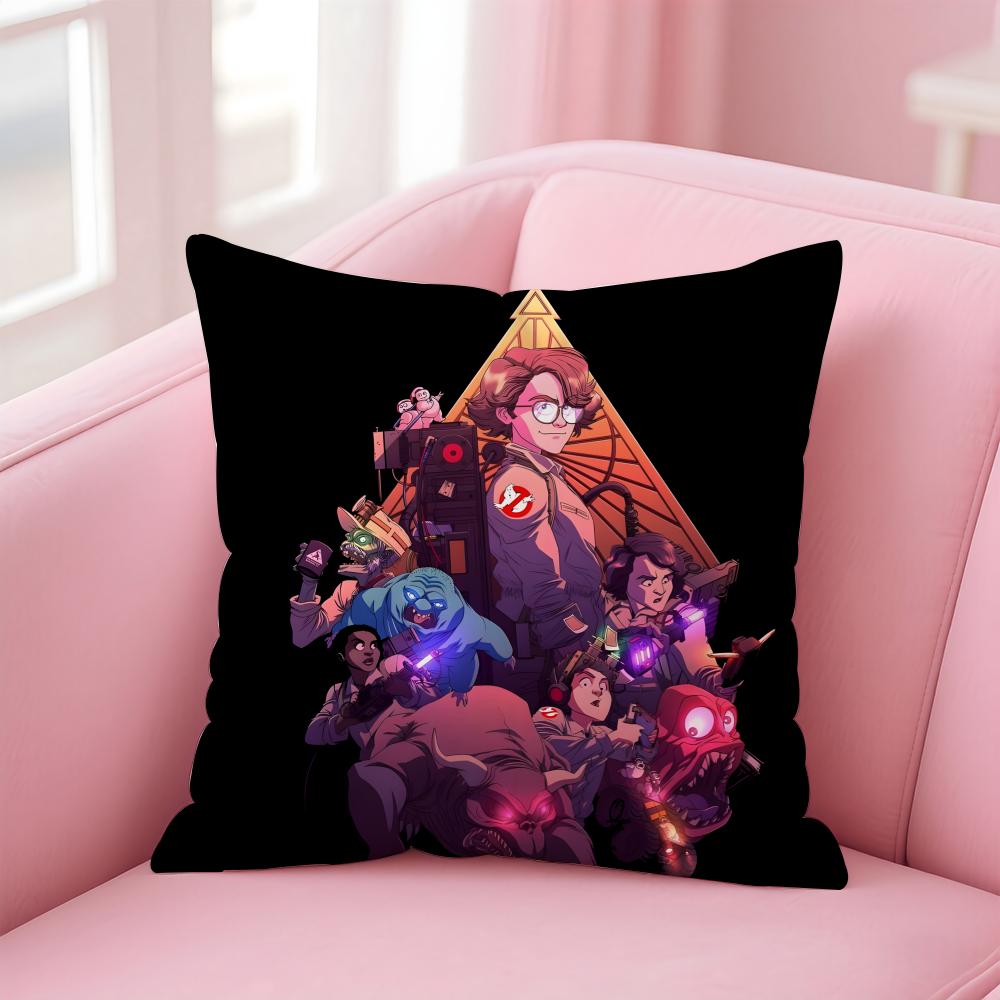 GGhostbusters AAfterlife Cartoon Cushion Cover Pillow Case Soft Friendly Fabric  Concealed Zipper