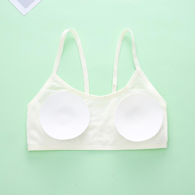 Хлопковое нижнее белье Детское облегающее бюст Студенческий жилет без косточек Тренировочный бюстгальтер для девочек 8-14 лет