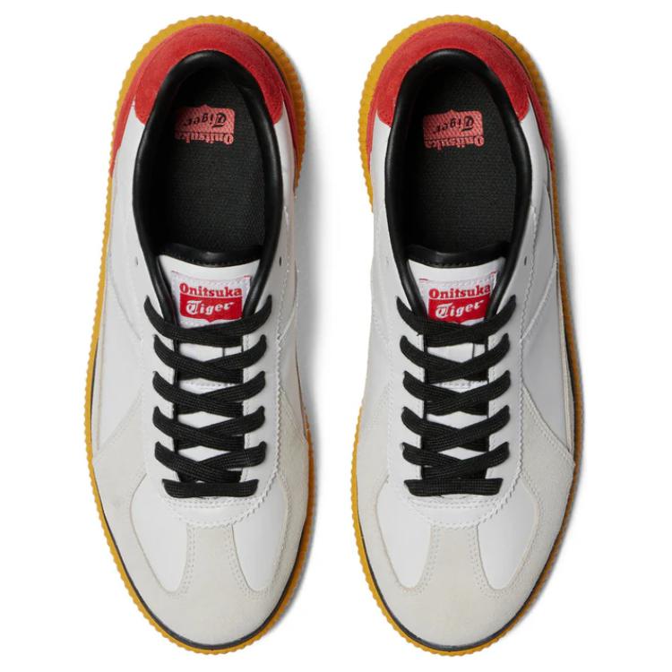 ONITSUKA TIGER Delecity L Белые Классические Красные Кроссовки 1183C217-101