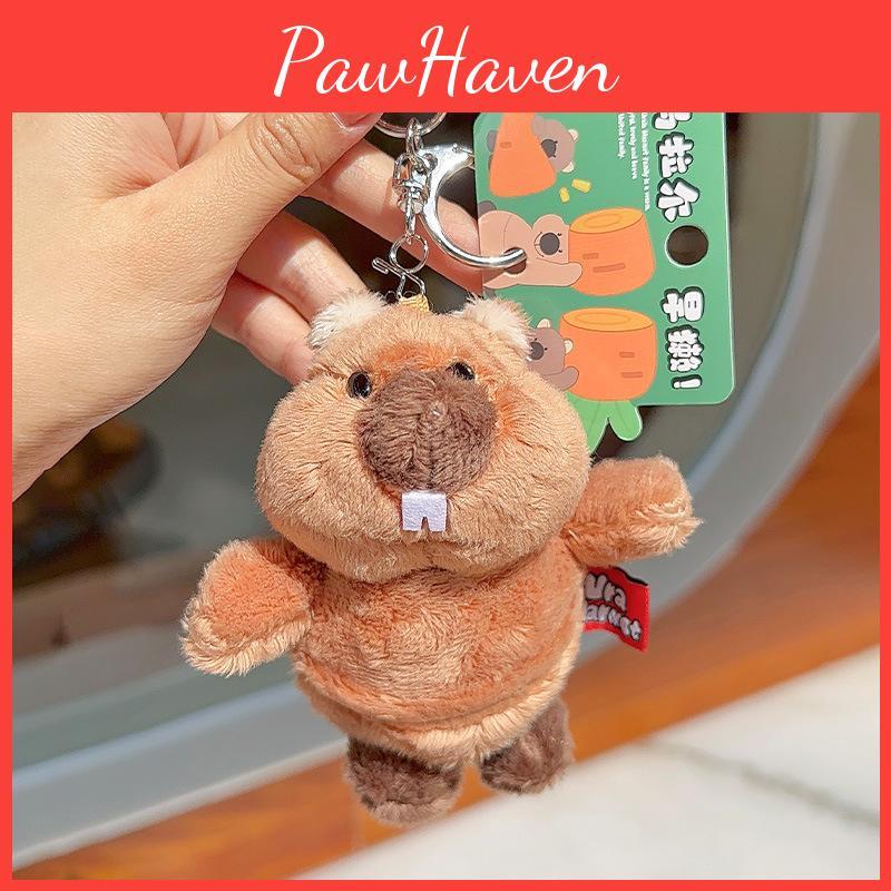 Carrot Hoodie Hugging Carrot Marmot Cartoon Plush Keychain Cute Doll Pendant
