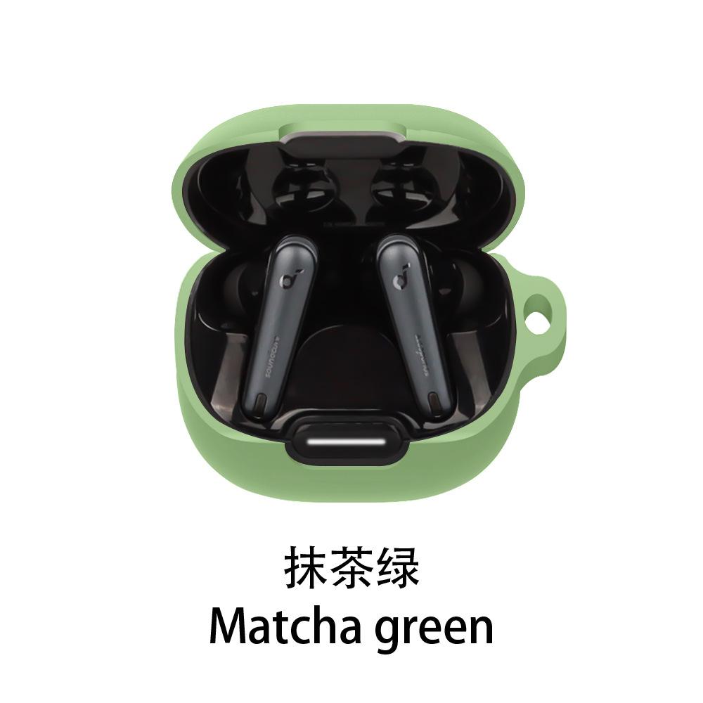 For Anker Soundcore Liberty 4 NC Case Solid Color Silicone Shockproof Bluetooth Earphone Cover Liberty 4NC Headphone Box Fundas