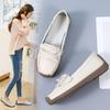 Летние модные кроссовки женские удобные балетки мягкие кожаные повседневные туфли ручной работы мокасины без застежек прогулочная обувь