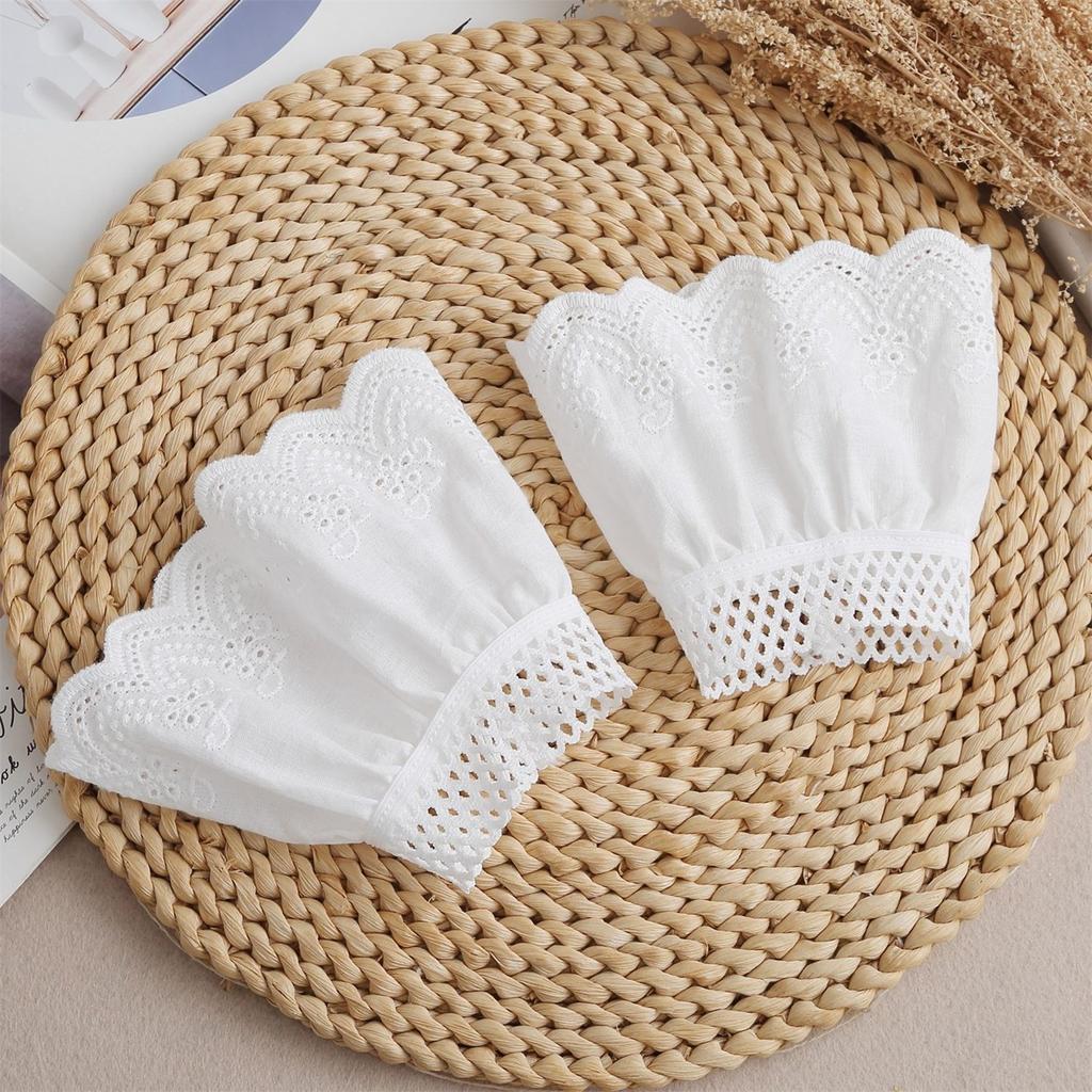 Фея наручные манжеты для рубашек Свитер Кружева с накладными рукавами Орнамент Расклешенные оборками Расклешенные рукава Накладные манжеты на запястьях