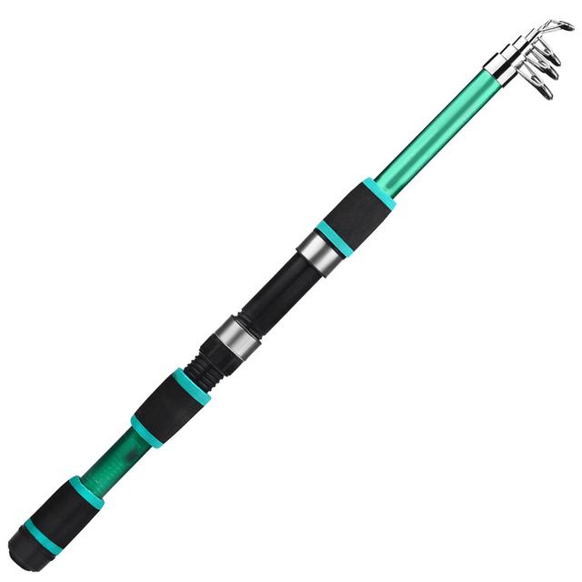 Новая маленькая удочка 1,8 м, вращающаяся удочка для приманки, телескопическая удочка с ручкой из ЭВА, подходит для начинающих, детский подарок