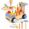 Wooden Tool Set Car for Kids Educational STEM Toys Toddler Montessori Toys for Construction Preschool Learning Activities Gifts