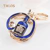 Cute Wine Bottle Crystal Stone Keychain Key Ring Bag Hanging Ornament Pendant Gift Trinket
