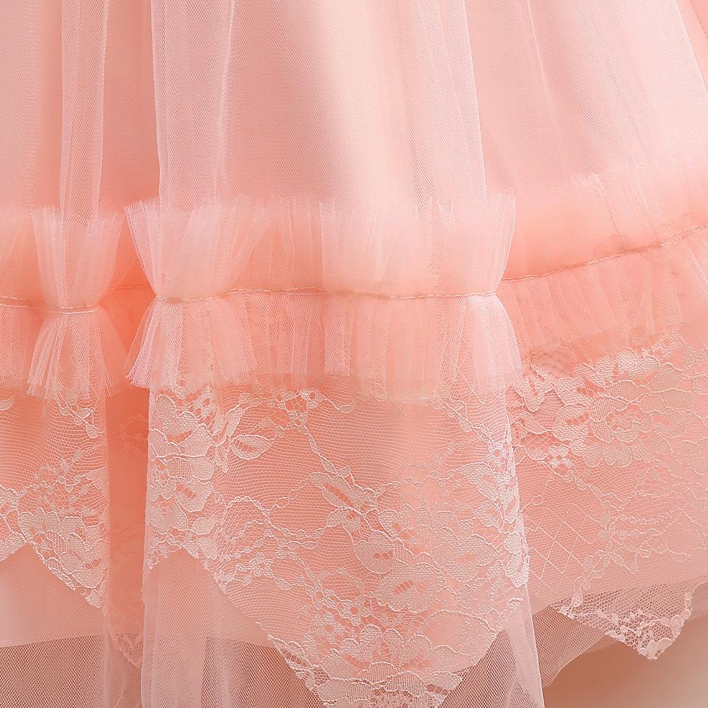 Длинное вечернее платье подружки невесты для девочек-подростков от 6 до 12 лет, детские платья для девочек, выпускное платье для причастия, кружевное платье для выпускного вечера