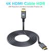 HDMI-кабель 3 м, Twozoh HDMI 2.0 4K/60 Гц 2160p 1080p 3D HDCP 2.2 ARC Standard, плетеный нейлон, подходит для Nintendo Switch, PS5, PS3, PS4, ПК, проектора