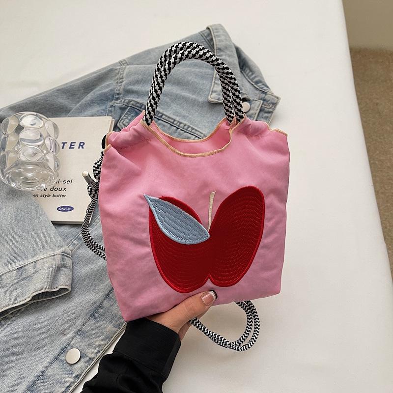 Stylish Dachshund Embroidered Nylon Crossbody Bag for Women - Autumn/Winter 2024 Collection