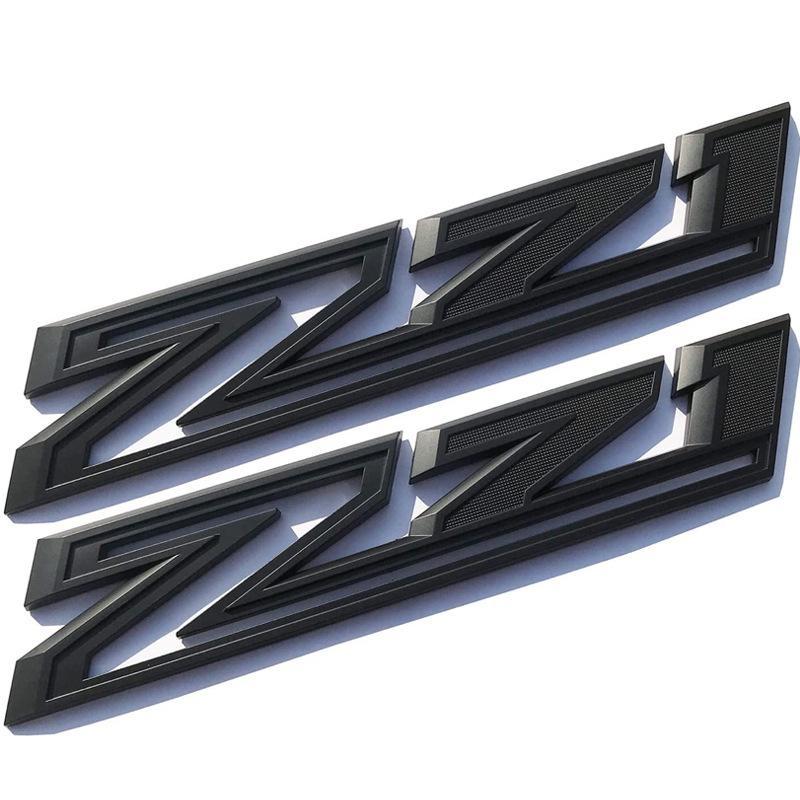 1pcs Z71 Emblem Sticker Side Fender Rear Trunk Decals Car Styling for Ch+evr+olet SILVERADO