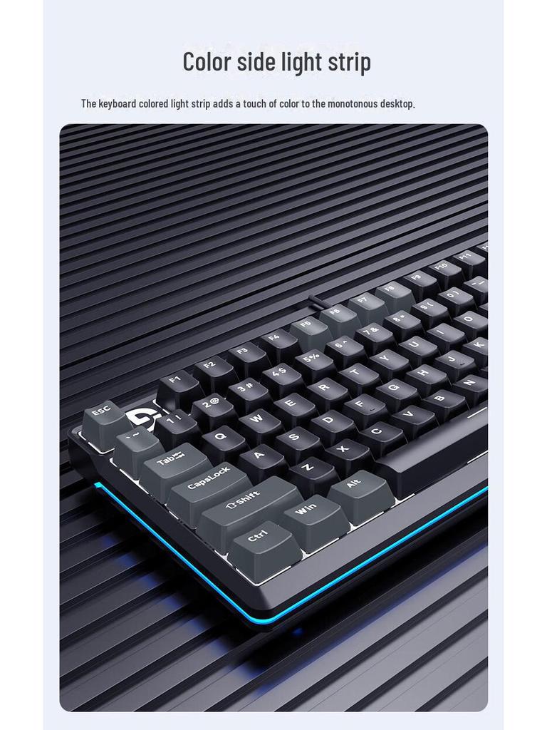 Проводная механическая игровая клавиатура Fuller K99: 99-клавишная универсальная клавиатура для настольного компьютера, ноутбука, офиса, киберспорта, интернет-кафе.