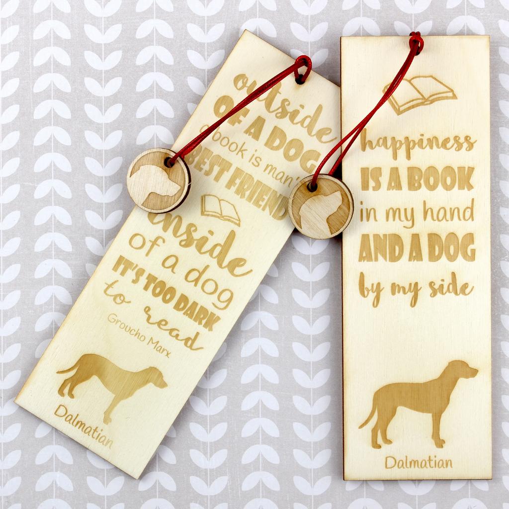 Dalmatian, Carriage Dog, Spotted Coach Dog – Dog bookmark, personalized bookmark – Design 01 | Art-Dog