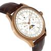 Часы Moon Phase Multi Calendar 5 ATM Waterproof Business Formal Leather Belt Limited Model Pink Gold White [Salvatore Mara] Men's SM24110-PGWH