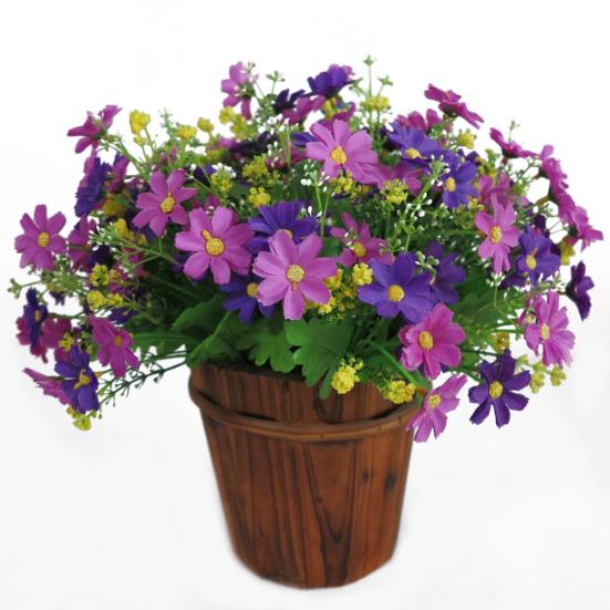 1 букет 28 головок искусственный милый цветок ромашки домашний свадебный садовый декор