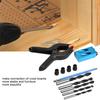 34pcs 15 degrees  Pocket Hole Drilling Kit Woodworking Oblique Drill Guide Set Positioner Locator Tool