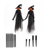 Halloween Witch Seven-Color Voice-Controlled Hand-Holding Decoration, Haunted House Party Setup Props, Sensing Clothes