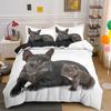 Bulldog Bedding Set Pet Animal Dog Duvet Cover For Kids Adult Bedclothes Covers Comforter Sets Cute Bed Sheets