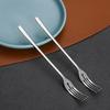 5 шт. Вилки для закусок и десертов из нержавеющей стали, вилки для салата, фруктов и дегустации, многофункциональные