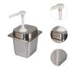 2.3L Sauce Dispenser Pump for Condiments, Manual Press Tool Kitchen And Bar