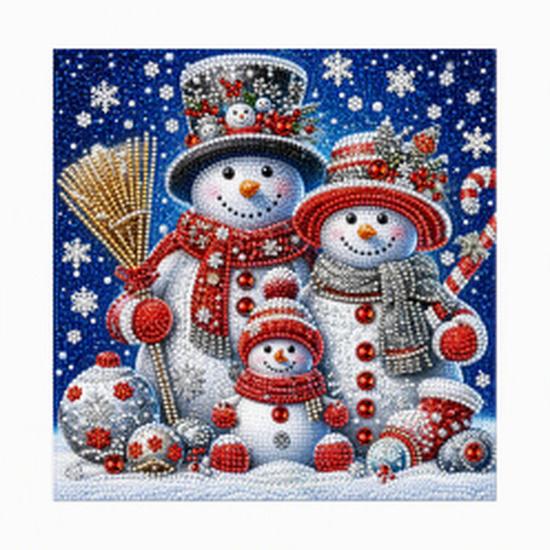 Santa Claus and Reindeer Diamond Decorative Painting - Warm, Healing, Three-Dimensional, Casual Decorative Painting