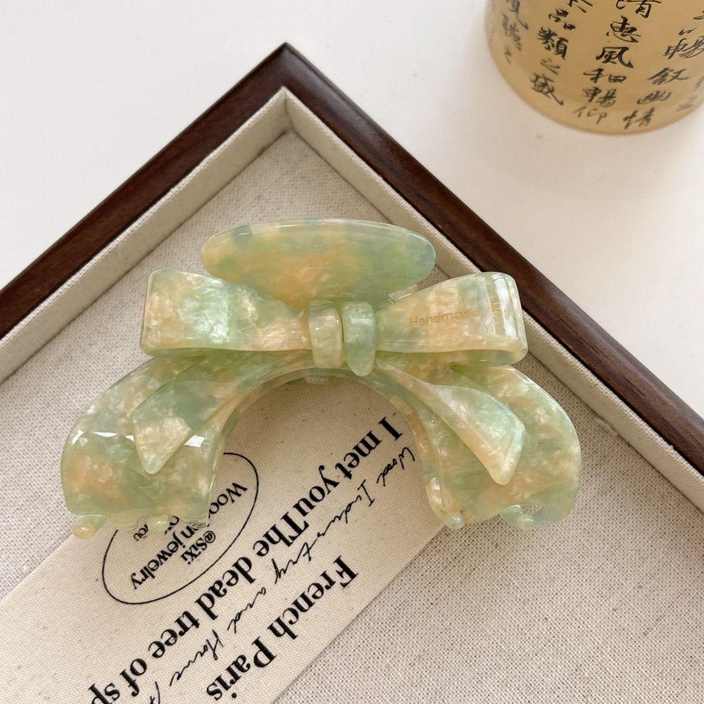 Корейский стиль Уксусная кислота бант для волос коготь маленькая геометрия волос краб заколка Французская акула заколка головной убор