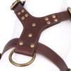 Прочная шлейка для собак с шипами, шлейки из натуральной кожи для больших собак, жилет для дрессировки домашних животных, большие собаки, лабрадор, бульдог