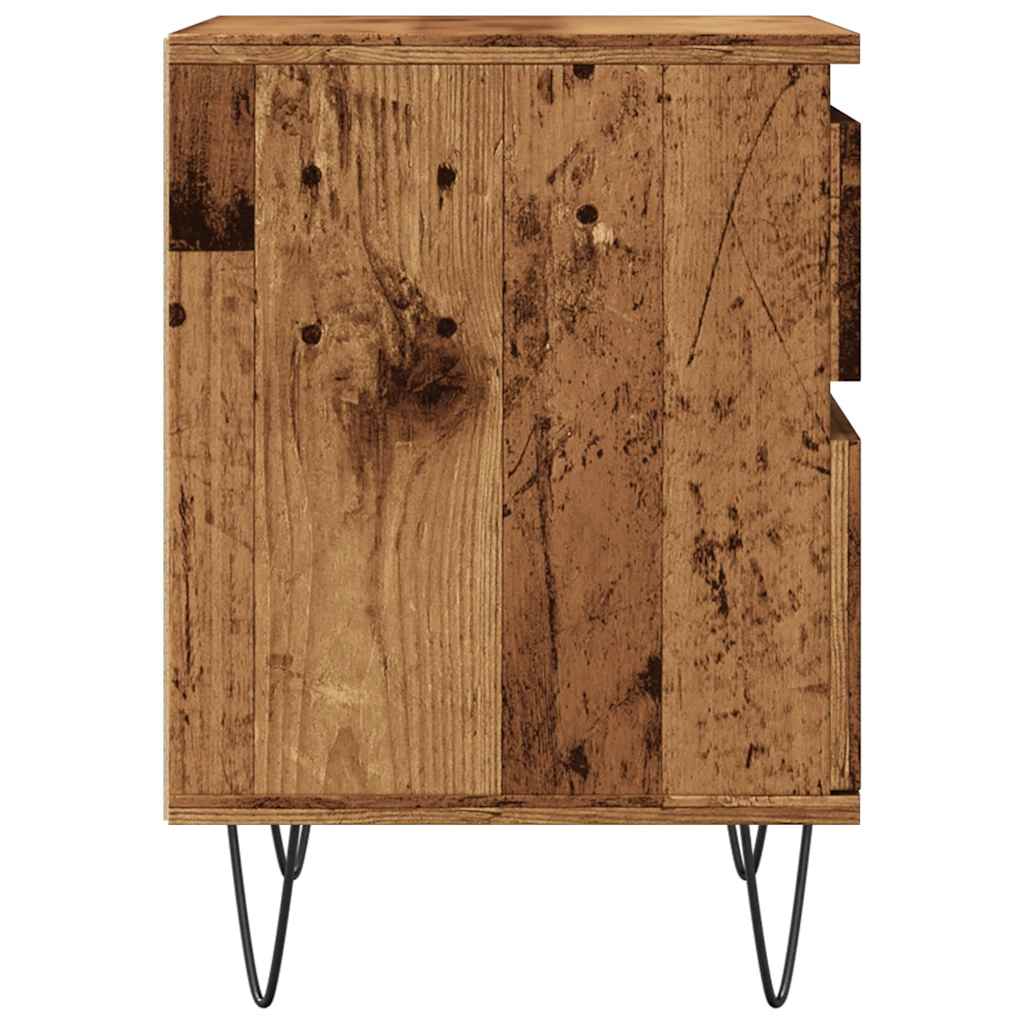 Vidaxl Szafki Nocne, 2 Szt., Stare Drewno, 40X35X50 Cm