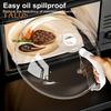 Крышка от брызг в микроволновой печи, термостойкая крышка от брызг, не содержащая бисфенол А, прозрачная крышка с регулируемым вентиляционным отверстием и ненагревающимися ручками, защита от брызг пищи