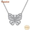 Tancise Jewelry Luxury Butterfly Necklace Seiko High-end Butterfly Pendant Stand Alone 40+5
