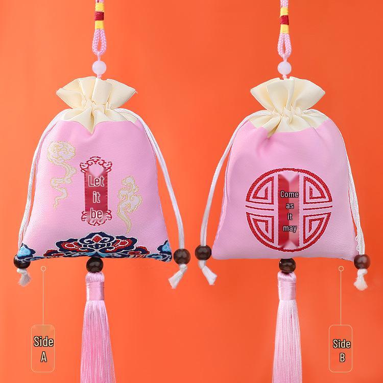 Embroidered Lavender Sachet: Dragon Boat Festival Car Pendant, Mosquito Repellent for Babies and Kids