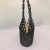 2025 New Design Summer Handmade Lady Wooden Bead Woven Tote Bag Hollow-out Shoulder Bag Travel Beach Underarm Bucket Bag Handbag