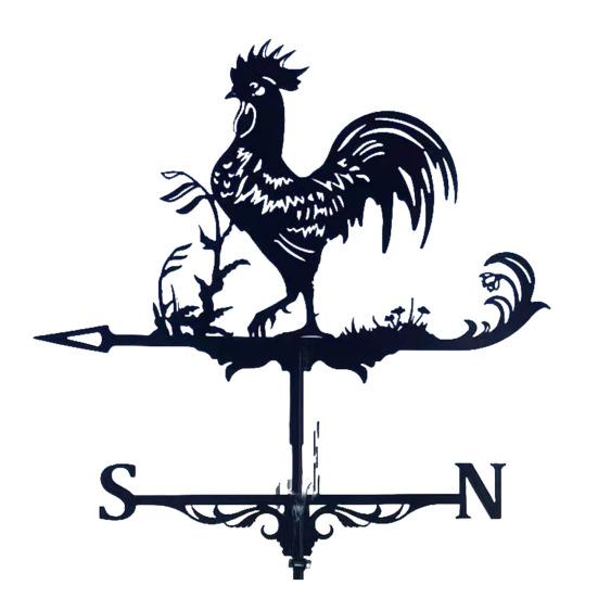 Флюгер для животных, металлический крепление на крышу, индикатор ветра для животных, простая установка, защита от непогоды