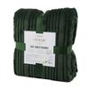 Eurofirany Cipeły Fleece Blanket Nina Embossed Pattern 150X200Cm Dark Green