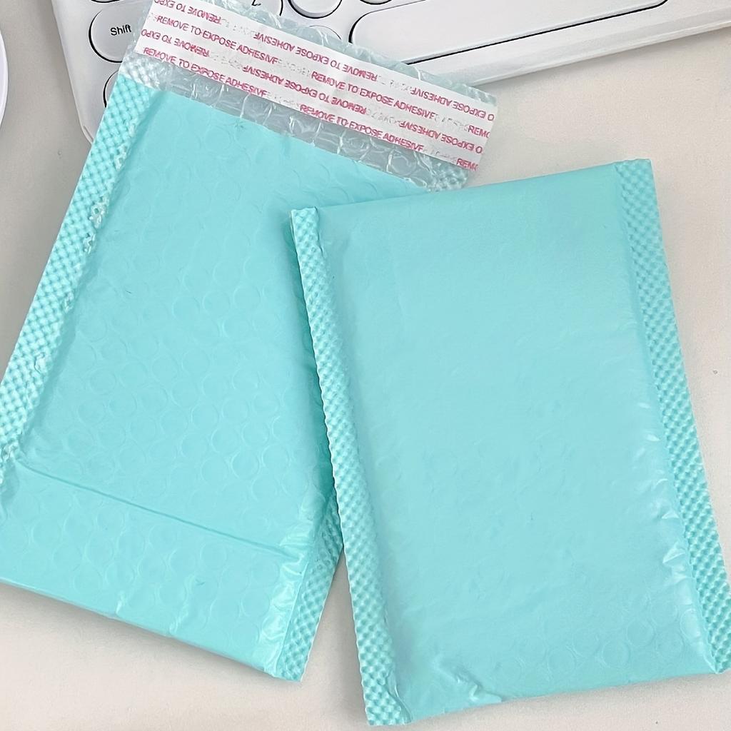 10pcs/30pcs/50pcs Light Blue Bubble Mailers Packaging For Small Business Shipping Envelopes, Packaging Bags