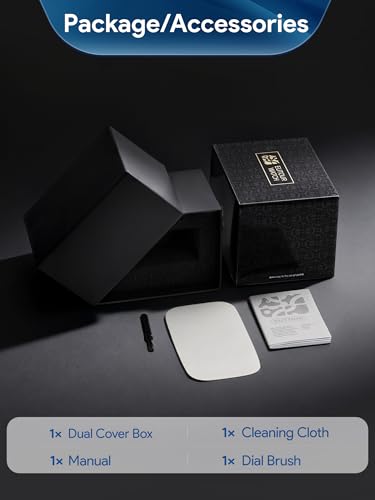 Мужские магнитные часы EUTOUR, Стильные, Простые, Повседневные кварцевые часы с дизайном магнитных шариков, Водонепроницаемость 5 АТМ, Циферблат 40 мм и Черный резиновый ремешок