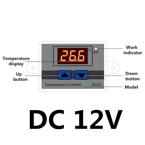 W3001 W3002 Микрокомпьютерный контроллер температуры DC12V 24V AC110 AC200V Цифровой термостат Термореле Управление нагревом и охлаждением