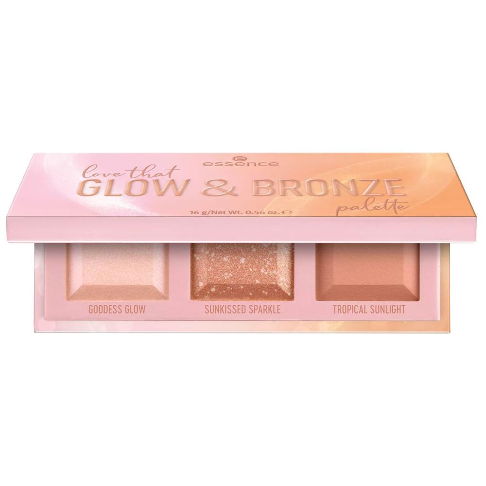 Essence Палитра хайлайтеров Love that Glow & Bronze — 