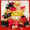 New Year Black And Gold Balloon Set Happy New Year New Year Decoration Party Decoration