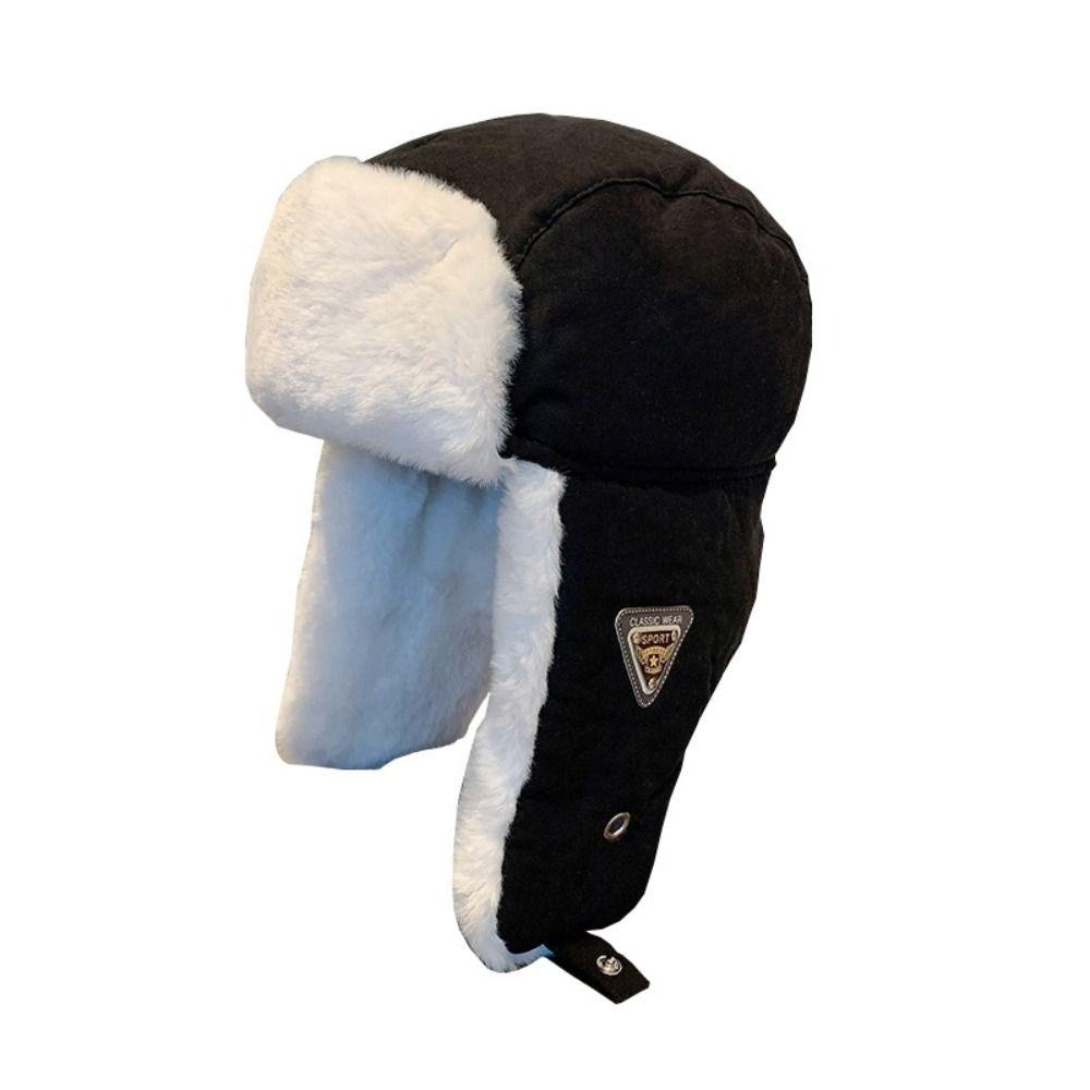 Windproof Winter Bomber Hats Ear Protection Warm Snow Cap OutdoorsThick Balaclava for Men