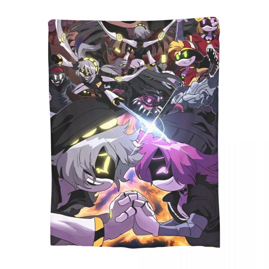 Murder Drones Uzi Doorman Knitted Blanket Coral Fleece Plush Tv Series Soft Throw Blankets for Outdoor Travel Bedroom Quilt