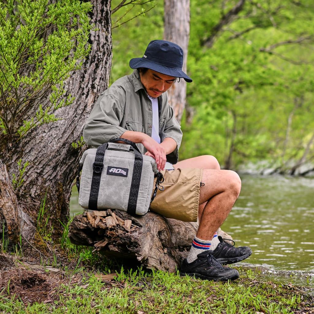 5 лет AO Coolers 9 Pack Вощеный холст мягкий охладитель светло-серый легкий водоотталкивающий холодоизоляционный охладитель сумка-холодильник сумка-холодильник маленькая