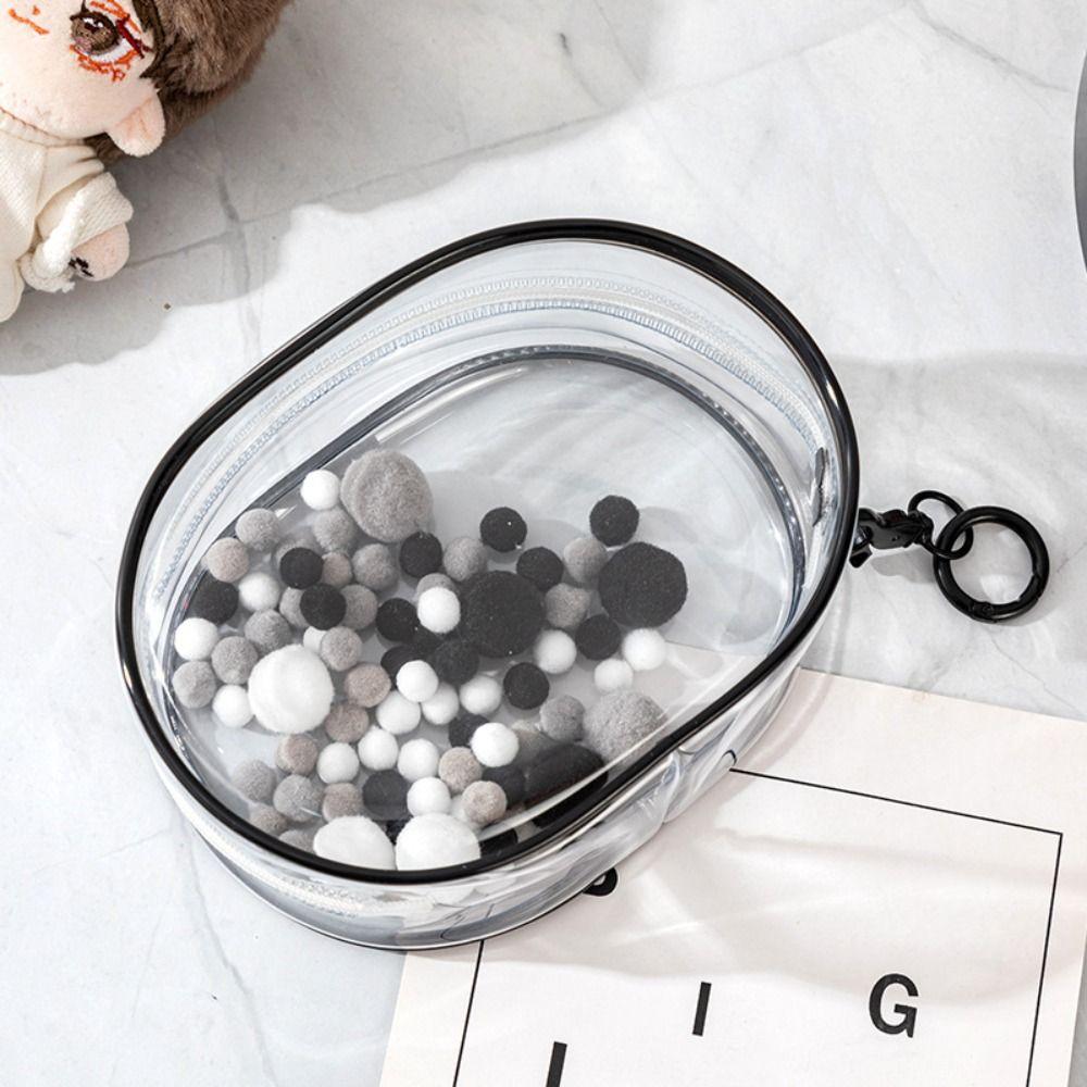 PVC Cotton Doll Display Bag with Keychain Cotton Doll Storage Bag Outdoor