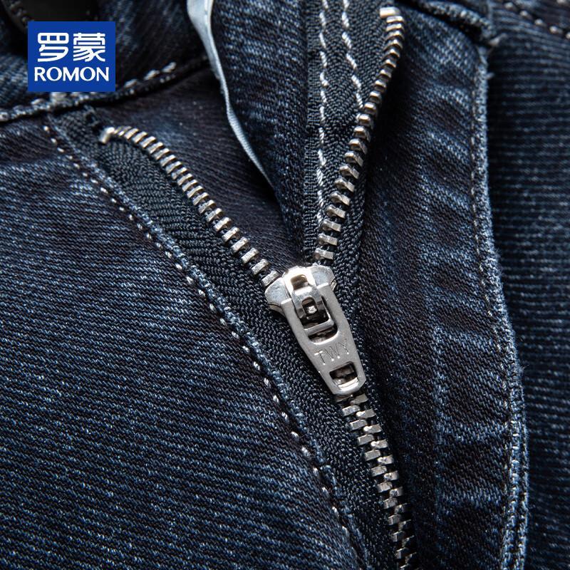 ROMON Мужские джинсы прямого кроя свободного покроя стрейч