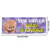 Cute Hamster Cat New Driver Sticker Reusable Magnetic Decal Funny Helpful Animal Design For Driving Practice Safety Training