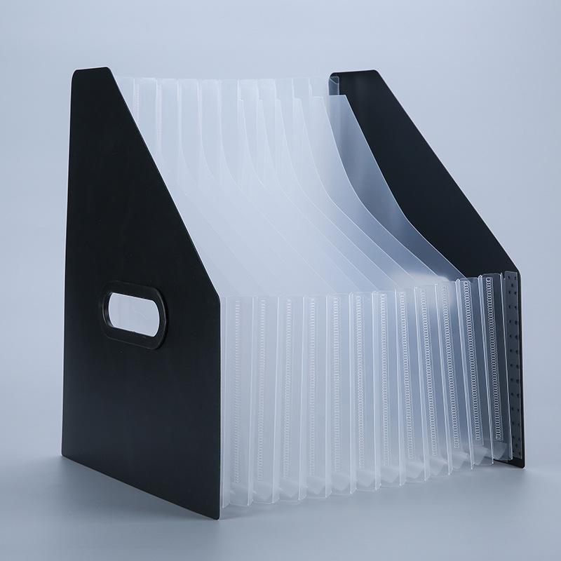 Вертикальная сумка-гармошка с радужными внутренними страницами - Портативная офисная папка большой вместимости