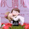Wedding Party Decor 1 Pair Cute Boy and Girl Lovers Fairy Garden Miniatures PVC DIY Micro Landscape