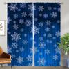 Cartoon Snowflake Curtains Child Room Curtains for Bedroom Partition Window Curtain Halloween Decoration Shades Living Kitchen