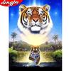 Tiger Diamond Painting Full Round Animal Handmade Embroidery Home Decoration