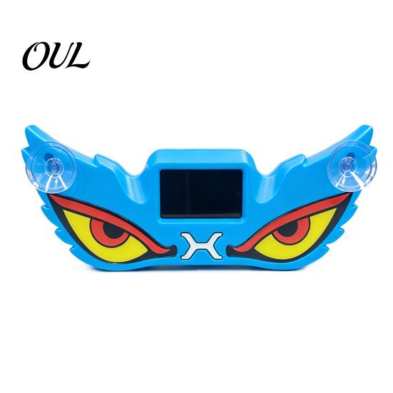 Suction Cup Mount Car Light Demon Eye Window with Cup, Solar Rechargeable Devil Warning Lamp, LED Windshield Lamp for Auto, SUVs, Trucks USB
