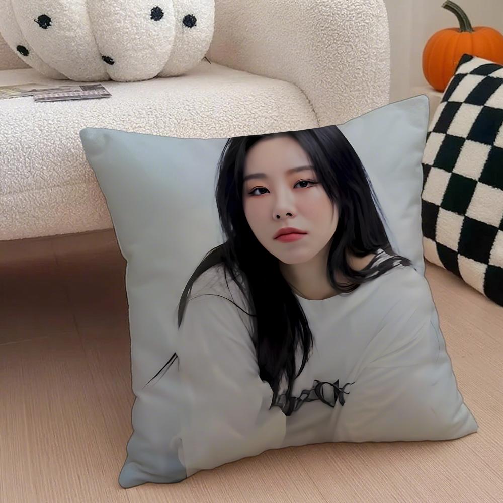 singer soulful WWheein JJung WWheein Cushion Cover Throw Pillow Cover Hidden Button Durable Polyester Chair Cushion